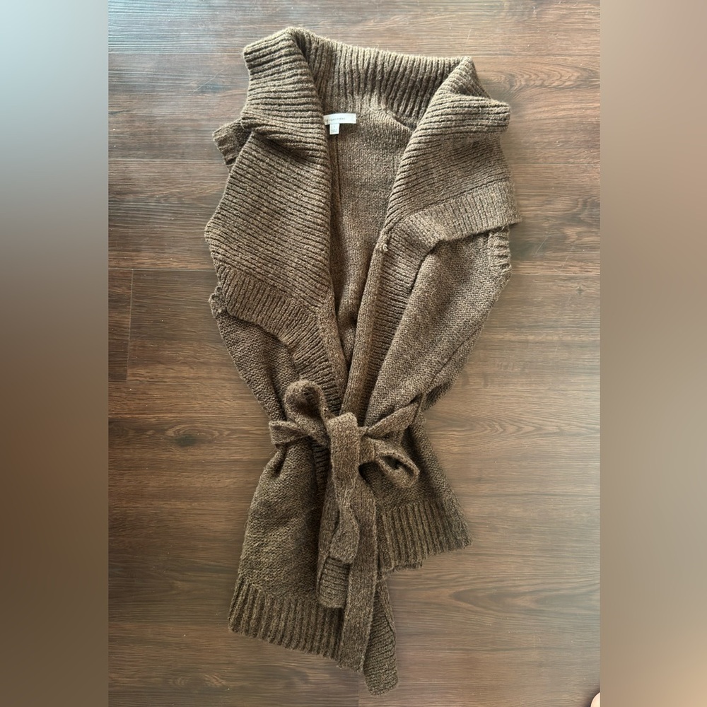 Classiques Entier Brown Vest Cardigan